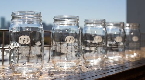 Wills and Wellness branded glass jars